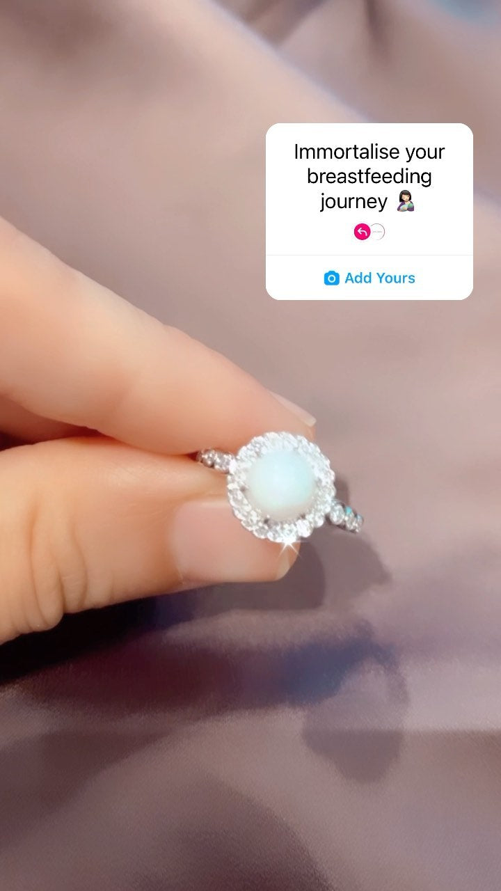 Eternal Halo Ring - Keepsakes in Diamond Halo