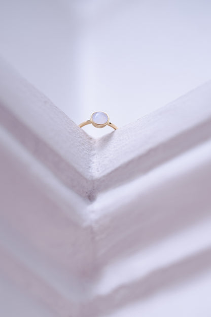 Origin breastmilk keepsake ring in solid gold, understated and timeless